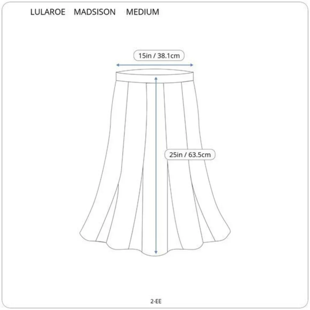 LuLaRoe Madison Pleated A-Line Skirt Red Blue Pockets‎ M Medium